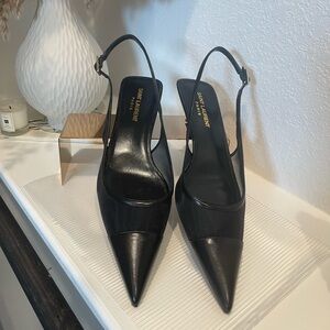 Saint Laurent Classic Black Pointed Heels